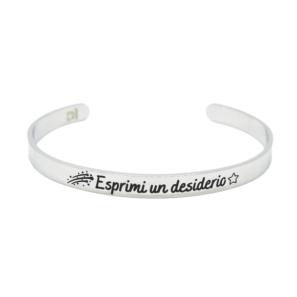 Bracciale rigido “Esprimi un desiderio”