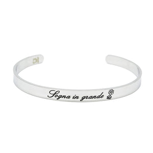 Bracciale rigido “Sogna in grande”