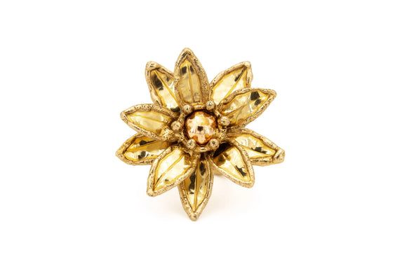 Anello fiore artigianale