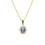 Collana modello Kate Blu e oro