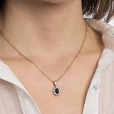 Collana modello Kate Blu e oro