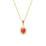 Collana modello Kate Rosso e oro