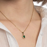 Collana modello Kate Verde e oro