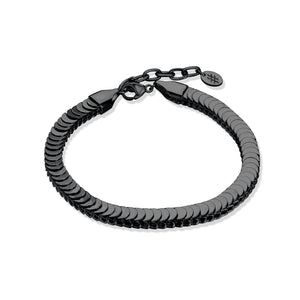 Bracciale Maglia Snake Nero