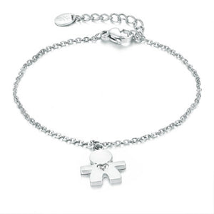 Bracciale Bimbo pendente con cristallo